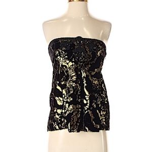 🌙 Beautiful black and gold tube top